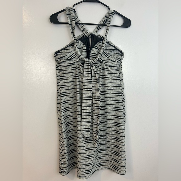 Athleta Kiki Printed Swim Halter Striped Dress Size Medium - Picture 8 of 12